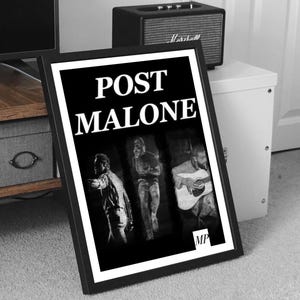 Post Malone “Stage Presence” | Aesthetic Poster | Hip-hop/R&B Music Poster | Wall Decor | Music Inspired Art | Digital Download