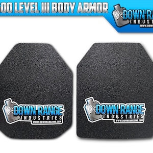 Body Armor AR500 Level 3 Set Of Plates Curved 10x12