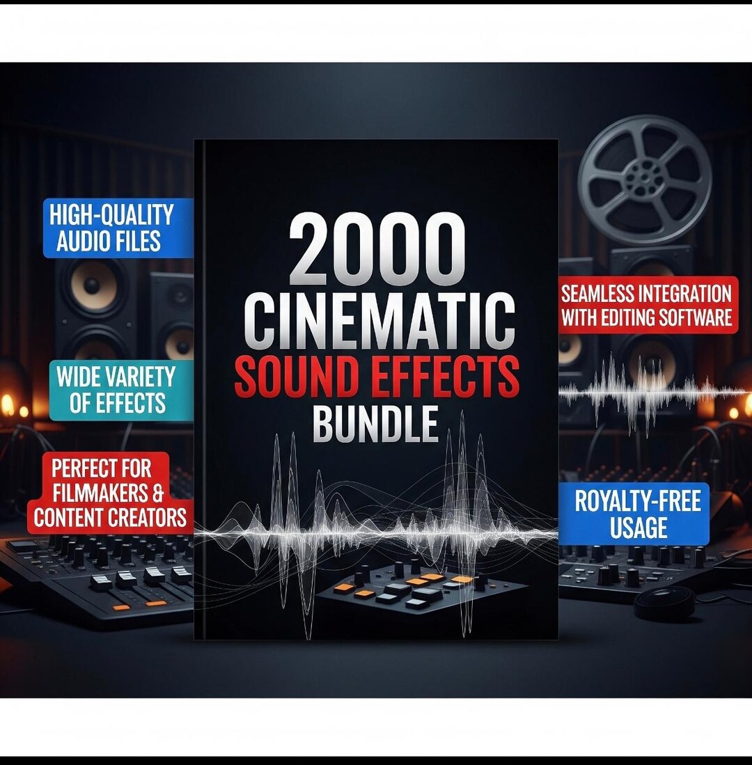 2000+ Cinematic Sounds Effect Bundle, Professional Grade SFX Library ...