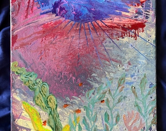 Underwater and Unbothered Abstract