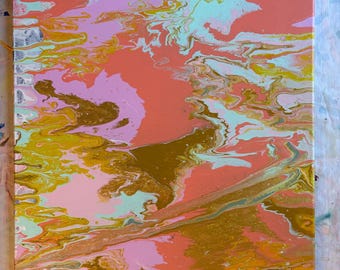 pink & gold abstract