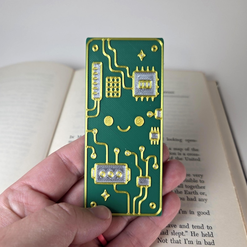 Circuit Board Bookmark – 3D Printed Gift for Engineers, Tech Lovers ...