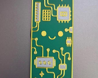 Circuit Board Bookmark – 3D Printed Gift for Engineers, Tech Lovers & Nerdy Readers