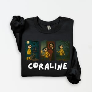 Coraline PNG, T Shirt Design of Coraline, Cartoon Coraline, Tumbler PNG,
