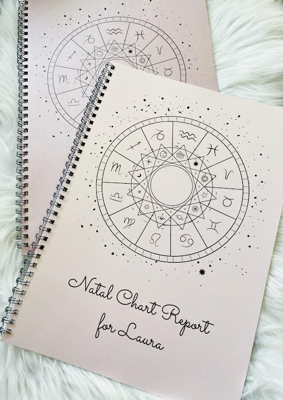 Birth Chart Report Book - Astrology Gift - Natal Chart Report - Zodiac Birthday Mother's Day Graduation Gift