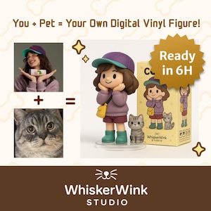 Benutzerdefinierte 3D-Charakter & Haustier STL-Datei - Personalisiertes Modell vom Foto - Bereit für den 3D-Druck - Nur digitaler Download