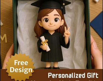 Custom 3D Printed Graduation Figurine: Personalized Graduate Keepsake