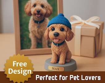 Custom 3D Printed Pet Figurine: Personalized Pet Keepsake