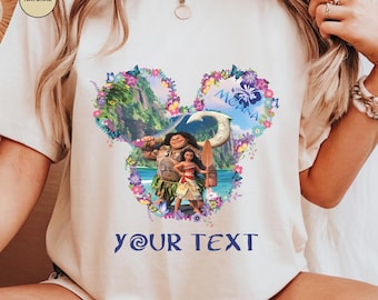 Moana Princess Birthday Trip Shirt, Disney Family Shirt, Mom Dad Disney Tee, Disneyland Shirt, Maui Moana 2 Movie Family Matching Shirt