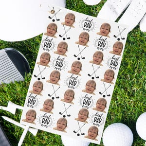 Personalized Golf Towel for Dad, Funny Golf Gift, Father&#39;s Day Gift, Golfing Accessories, Custom Golf Towels
