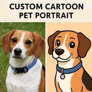 Custom Cartoon Pet Portraits – Turn Your Pet into a Work of Art!