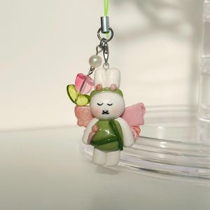 Fairy Miffy | Handmade Polymer Clay Charm | Miffy Clay Charm | Kawaii Accessory | Phone Charm | Miffy Phone Charm | By KiruCrea