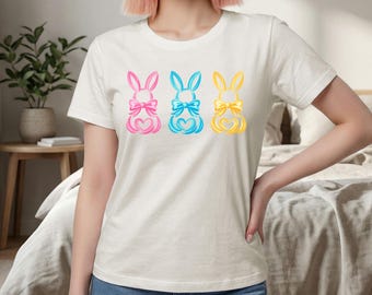Easter Bunny Cocquette Bow Comfort Colors® Shirt