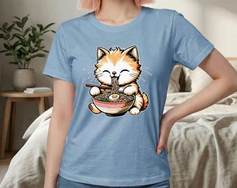 Ramen Cat Kawaii Anime Comfort Colors® Shirt