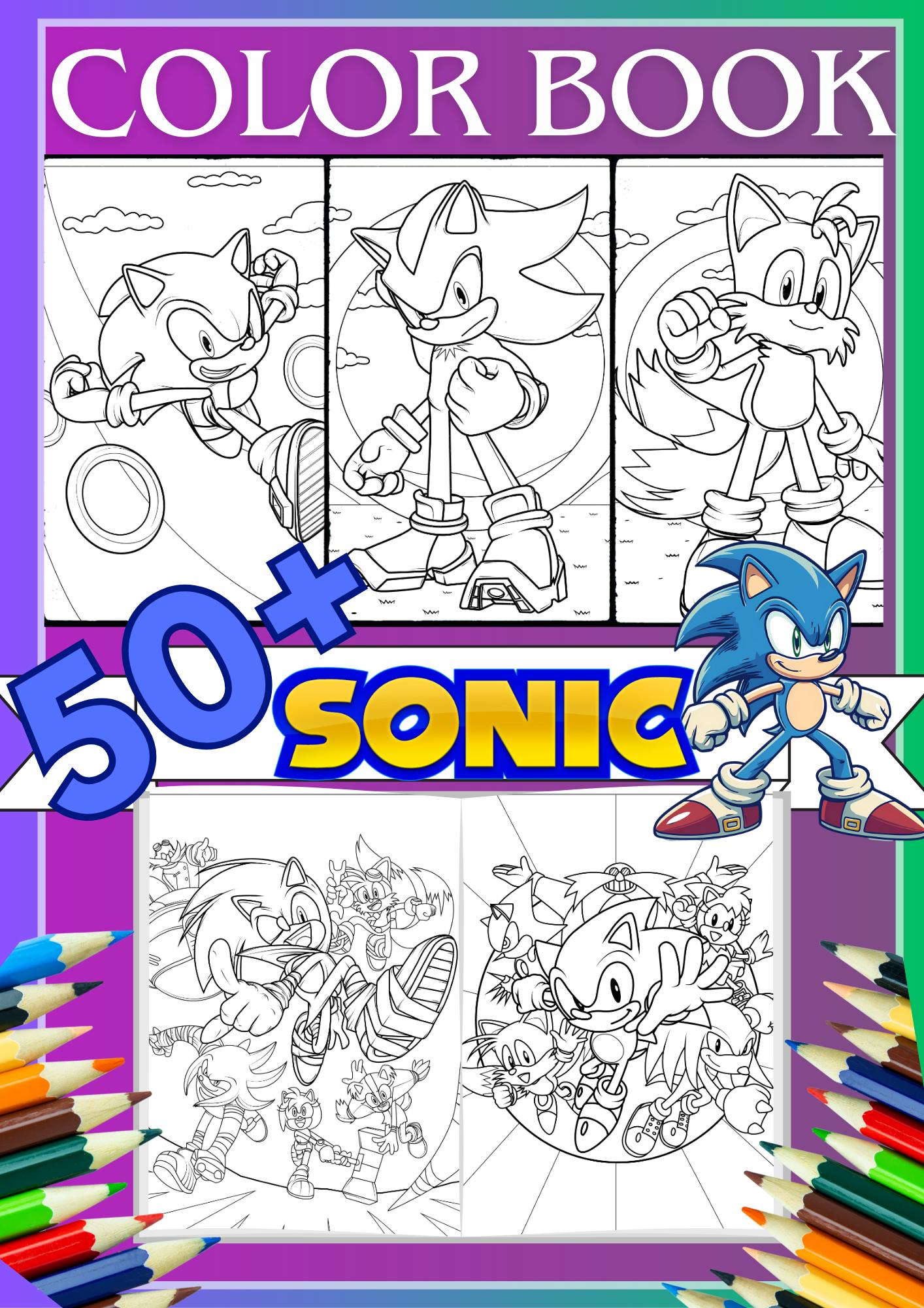 Sonic Coloring Book | Fun Printable Sonic the Hedgehog Coloring Pages ...
