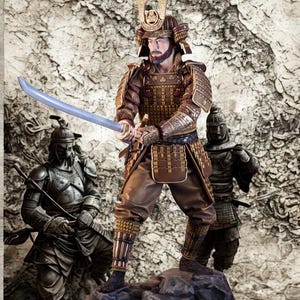 Yoshi Toragan STL | Samurai Warrior 3D Printable Model | Epic Fantasy Hero Figurine