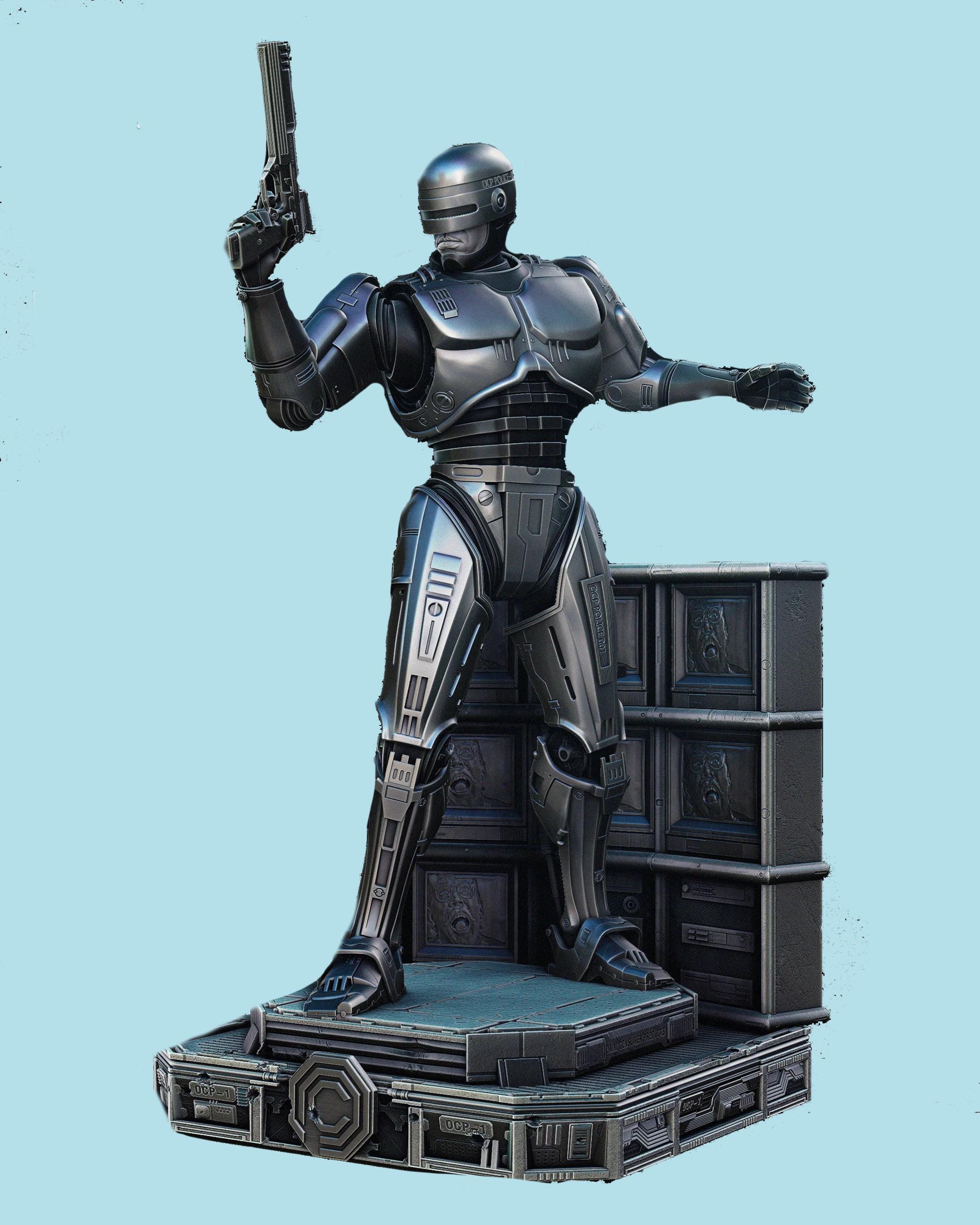 Robocop Stl File Robocop STL File | Cyberpunk Police Officer 3D Model for Printing - Etsy