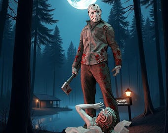 Jason Voorhees Horror Statue STL | Friday the 13th 3D Model for Printing