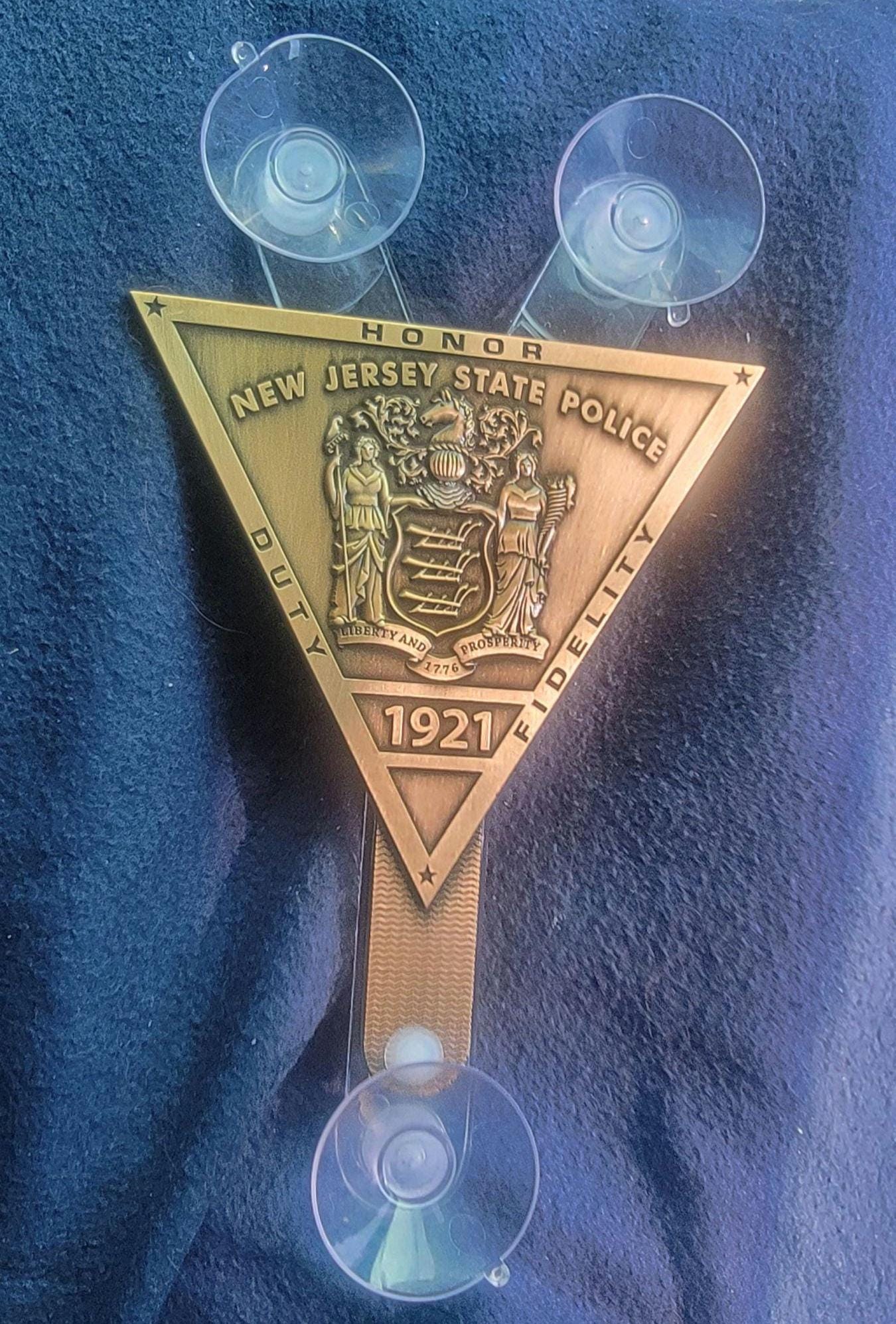Official NJ State Police Seal Windshield Badge - Etsy