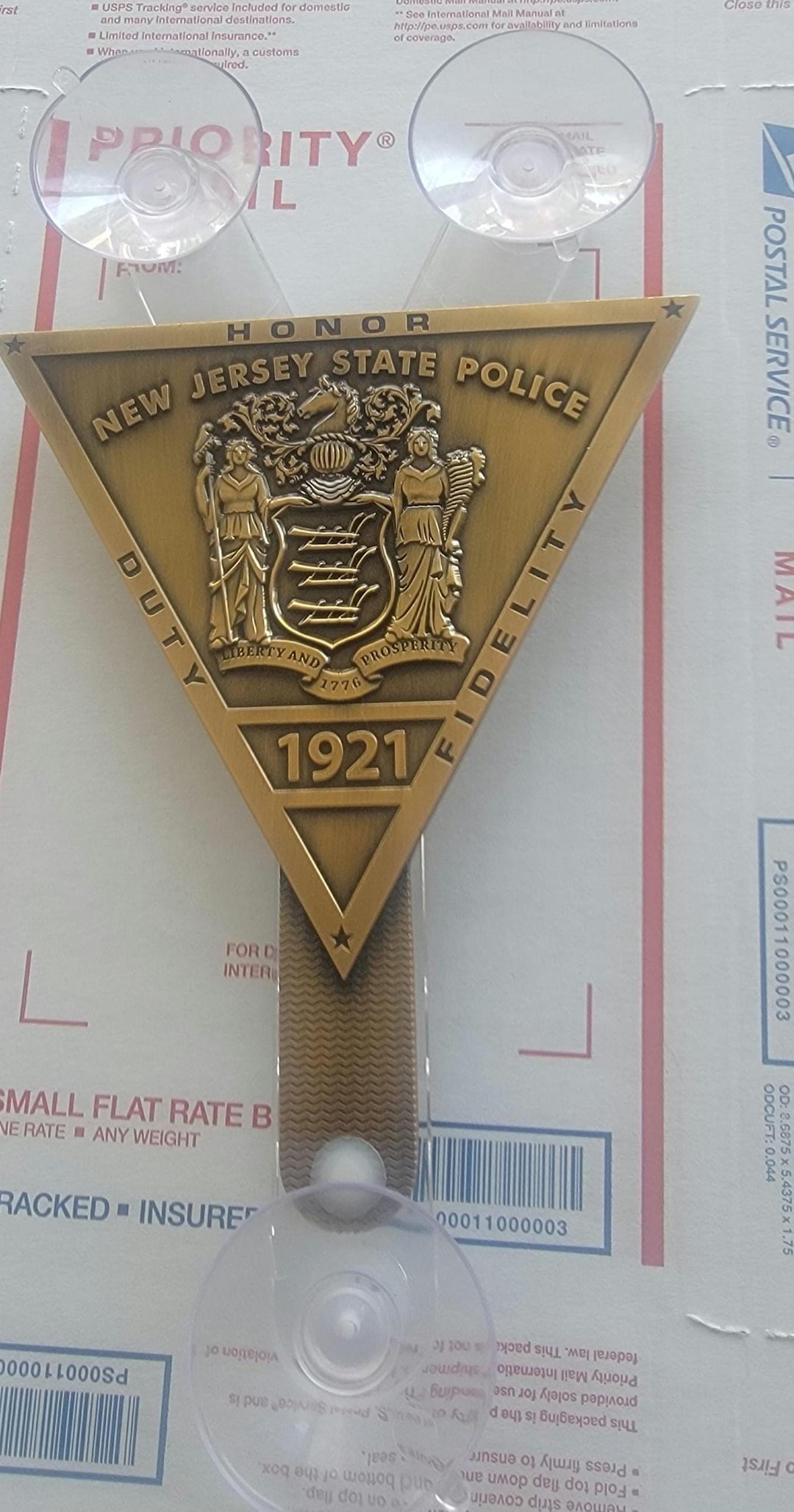 Official NJ State Police Seal Windshield Badge - Etsy
