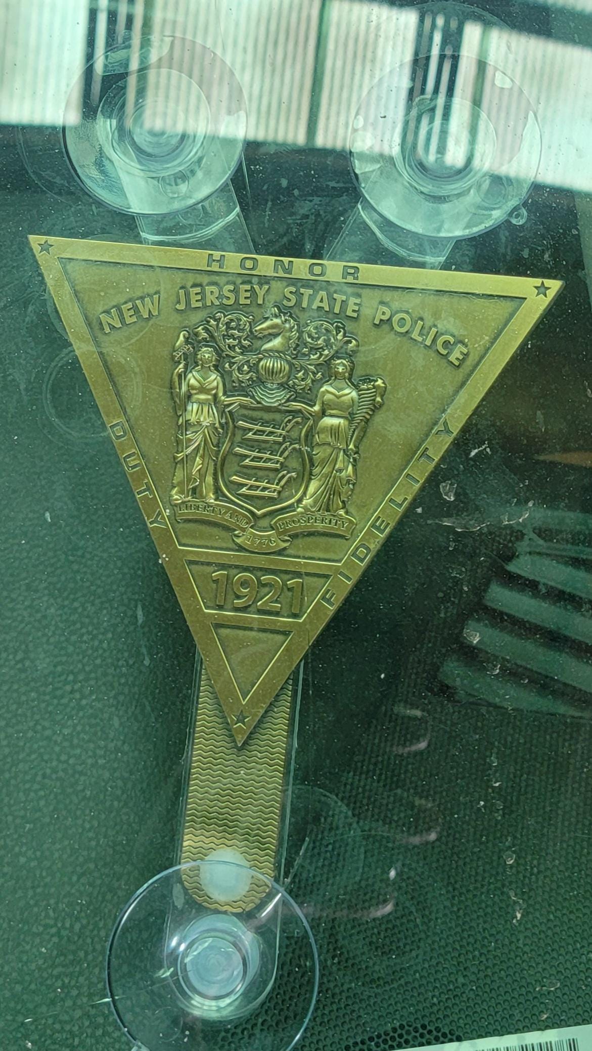 Official NJ State Police Seal Windshield Badge - Etsy