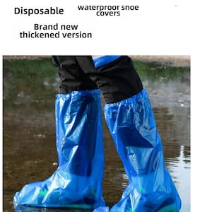 Waterdichte wegwerpoverschoenen: transparante antislip regenlaarzen voor regenachtige dagen