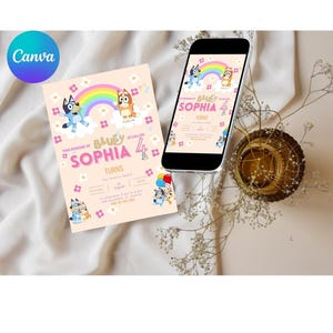 Convite de aniversário azul. convite de aniversário, convite para festa de aniversariante, convite para festa de aniversário azul, convite para festa de aniversário, Canva editável