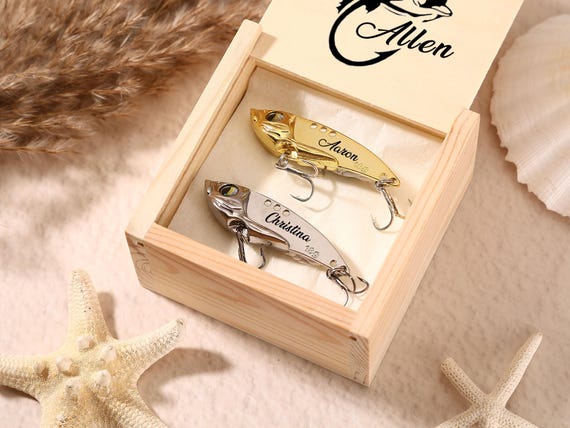 engravable fishing lure gift Engraved Silver or Gold Personalized Fisherman in Fishing lovers should try on the fishing and Catch the Trophy Fish Fishing Gift Custom Lure I