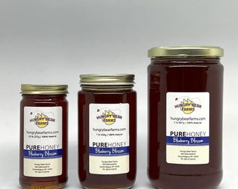 Raw Blueberry Blossom Honey: Lightly Strained, Finger Lakes NY