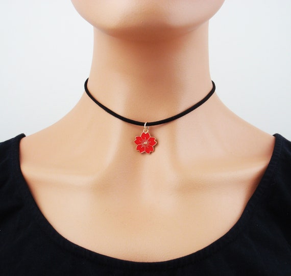 Cherry blossom choker hotsell
