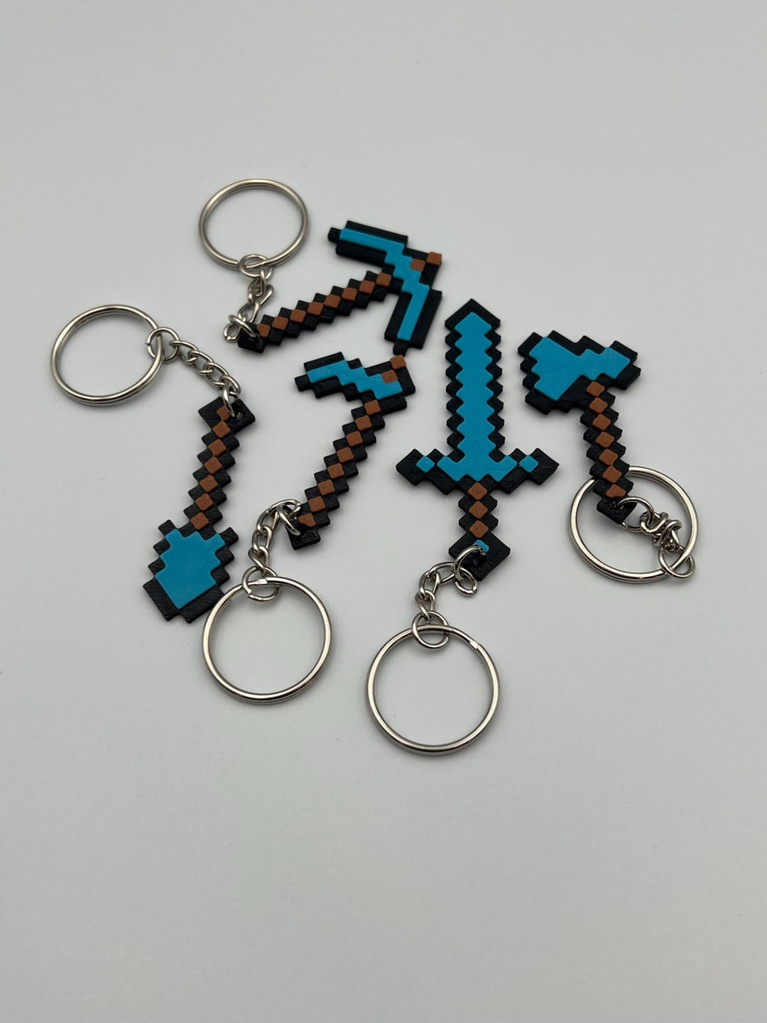 Minecraft Tools Key Chain (set) - Etsy