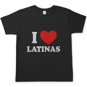 Men&#39;s T-Shirt I love Latinas Black