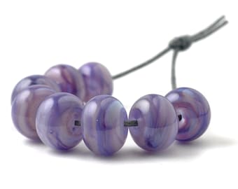 Purple Lampwork Glass Beads | Handmade Artisan Glass | UK SRA