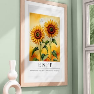ENFP Personality Art Print - MBTI 16 Personalities, Wall decor, gift idea, Digital download