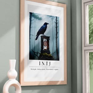 INTJ Personality Art Print - MBTI 16 Personalities, Wall decor, gift idea, Digital download