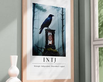 INTJ "The Architect" Art Print - MBTI Personality Poster (Digital Download)