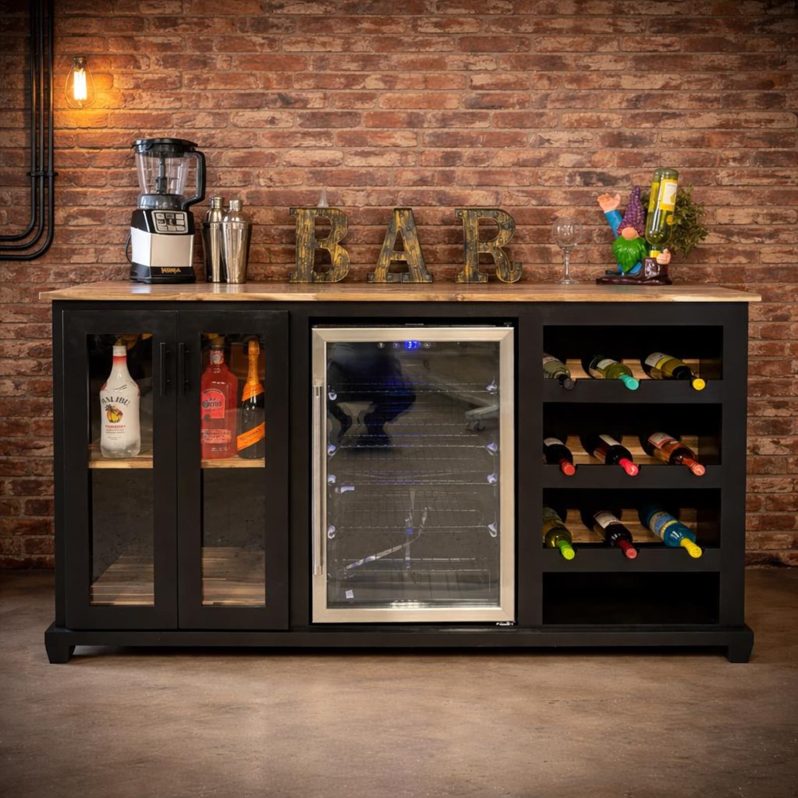Bar Cabinet With Fridge - Etsy
