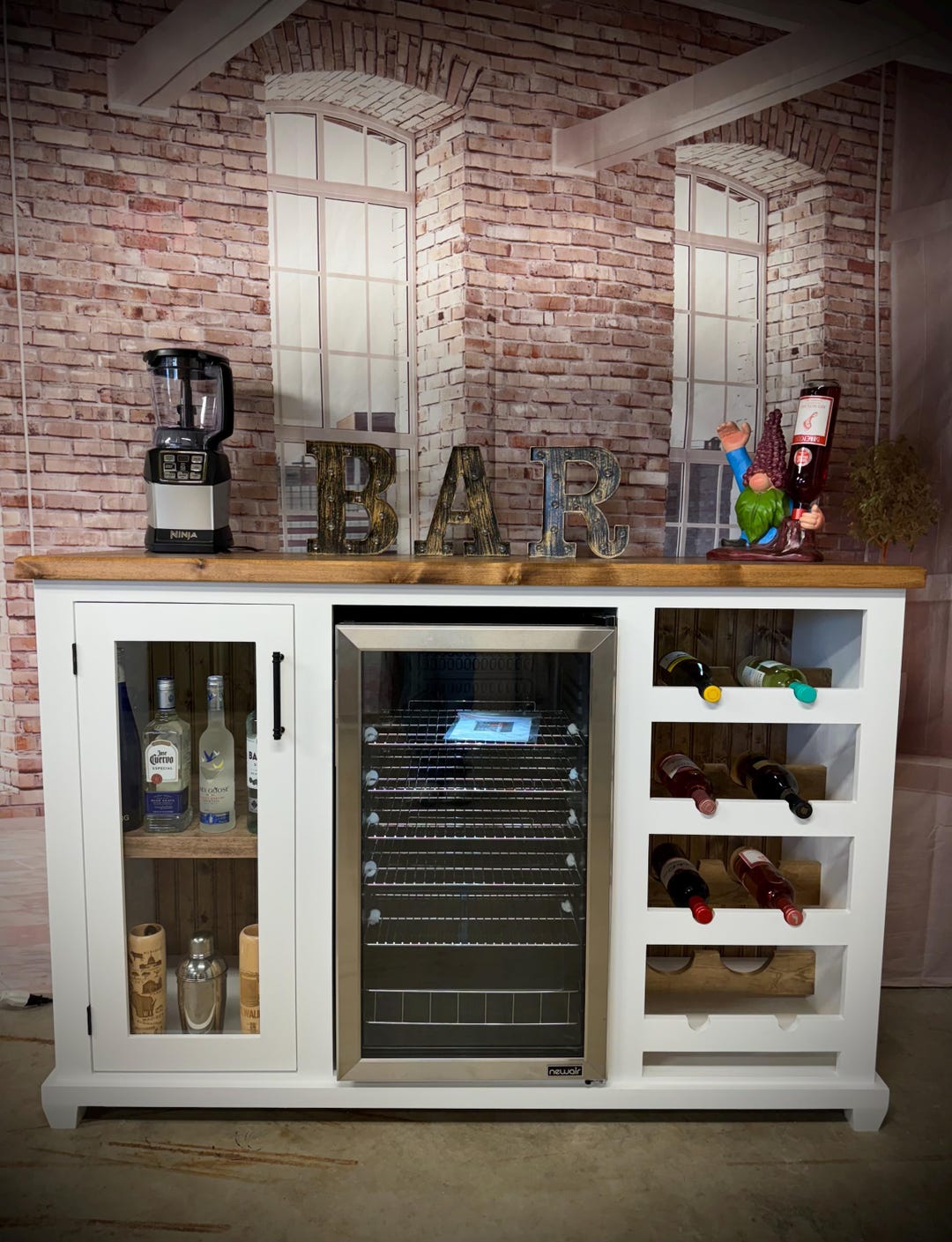 Bar Cabinet With Fridge - Etsy