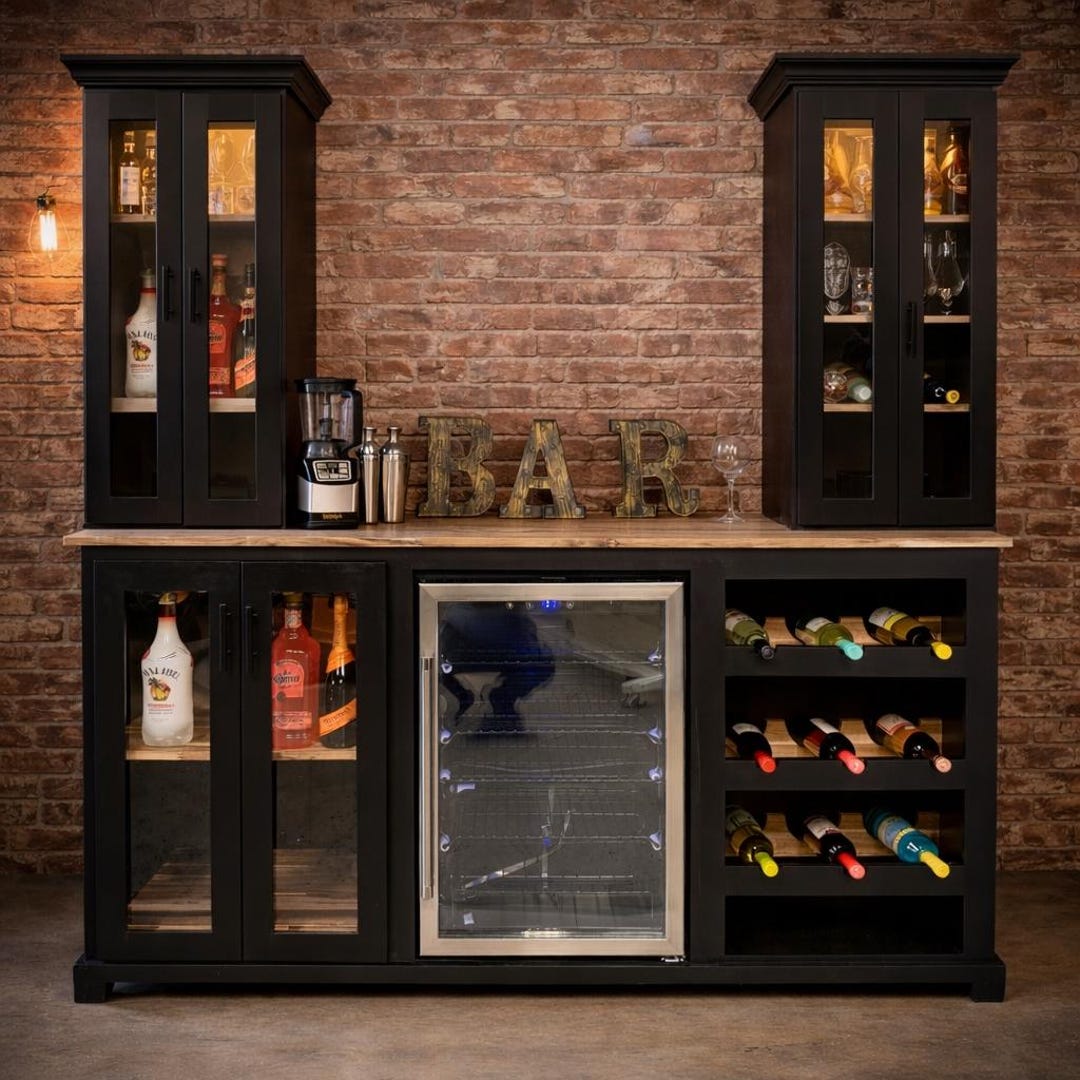 Bar Cabinet With Fridge - Etsy