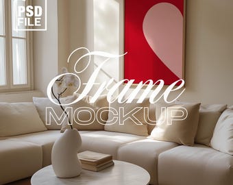Vertical Frame Mockup PSD Din A Frame Mockup For Wall Art 5x7 Ratio Poster Mockup Frame Mockup Home Interior Wooden Frame Mockup Photoshop