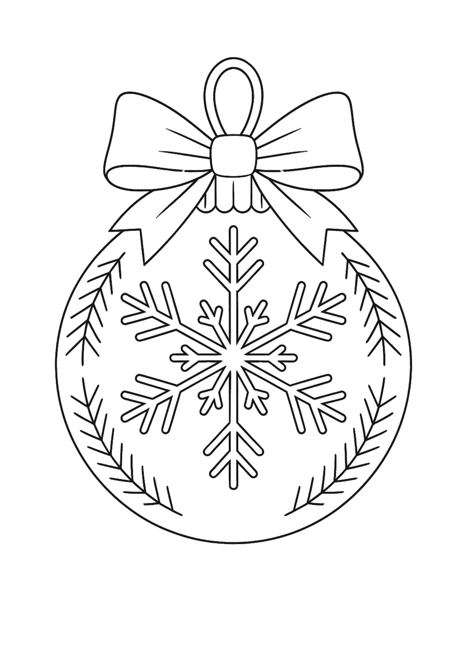 Christmas Ornament Coloring Pages for Kids – 18 Printable Bauble ...