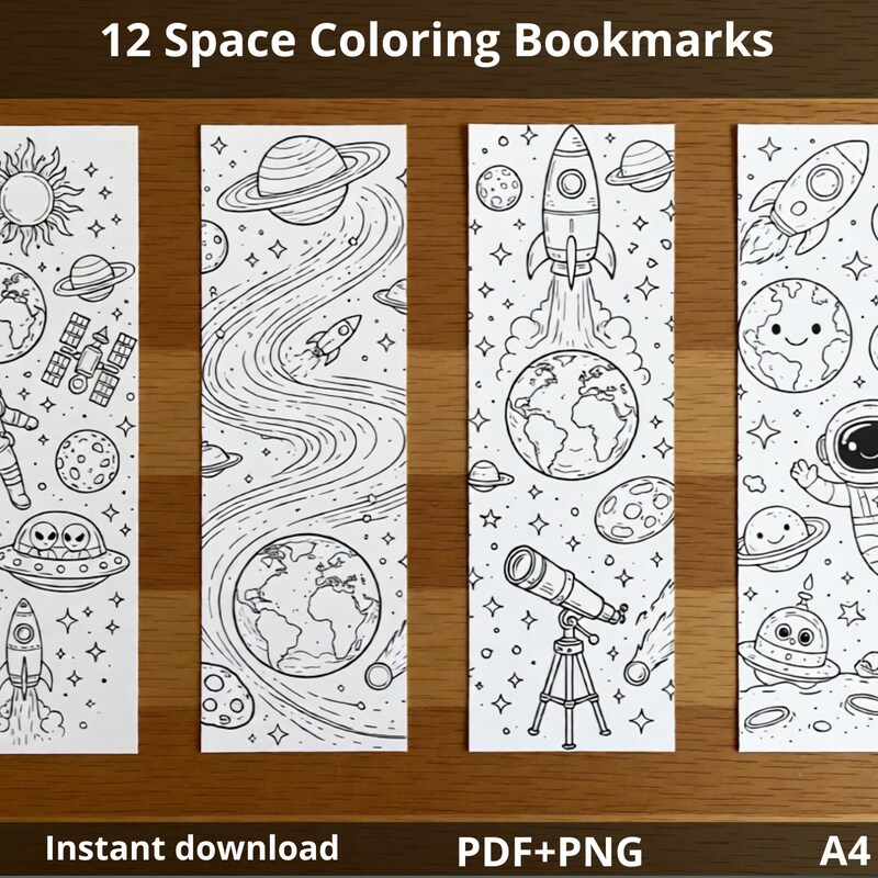 Galaxy Space Bookmark - Etsy
