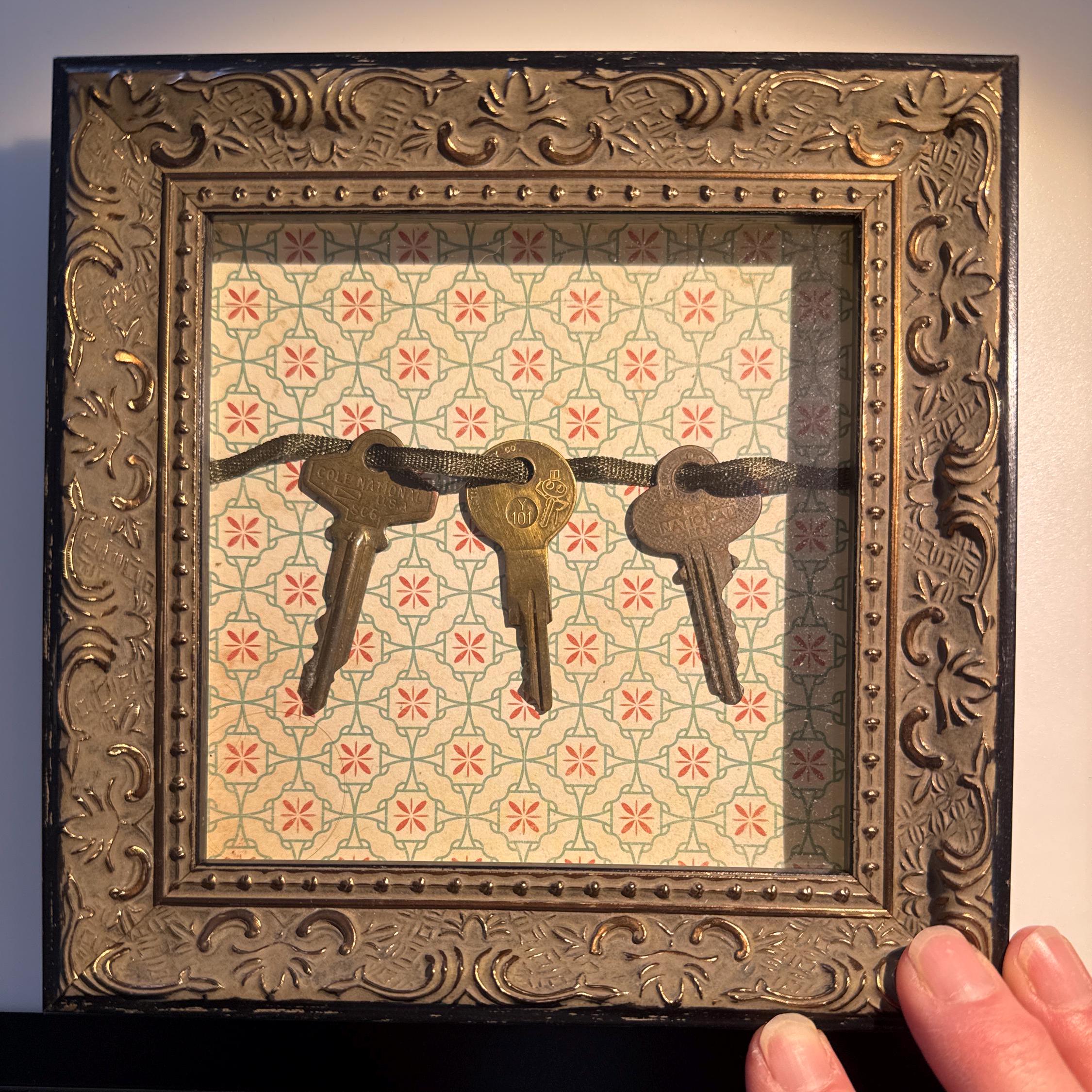 Decorative Shadowbox, Three Keys - Etsy