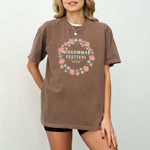 Midsommar Festival Comfort Colors Shirt, Vintage Horror Movie Memorabilia Graphic T-Shirt, Midsommar CelebrationTee for Men and Women