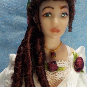 Tutorial To Wig Irene --- 1:12 Scale Miniature Porcelain Doll Wig