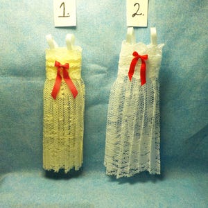 1/12th Dollhouse Miniature Doll Lacy Nightgowns For Display Only