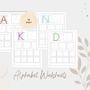 Práctica de escritura del alfabeto: letras mayúsculas / PDF