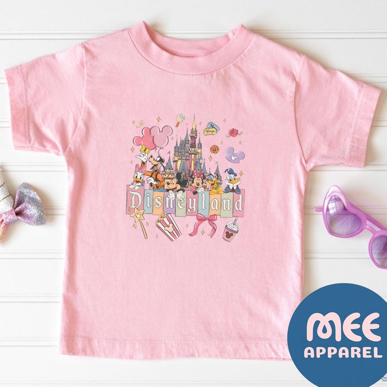Comfort Colors Retro Disneyland Castle Shirt, Vintage Disneyland California T-shirt, Mickey and Friends Tee, Disneyland Family Trip Tee image 10