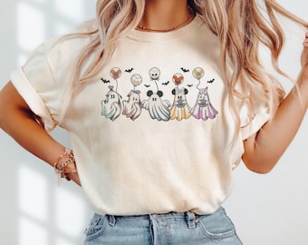 Retro Mickey en zijn vrienden Ghost, Mickey Ghost Halloween-shirt, Disney Halloween-shirt, Disneyland Halloween, Mickey Not So Scary-feestshirt