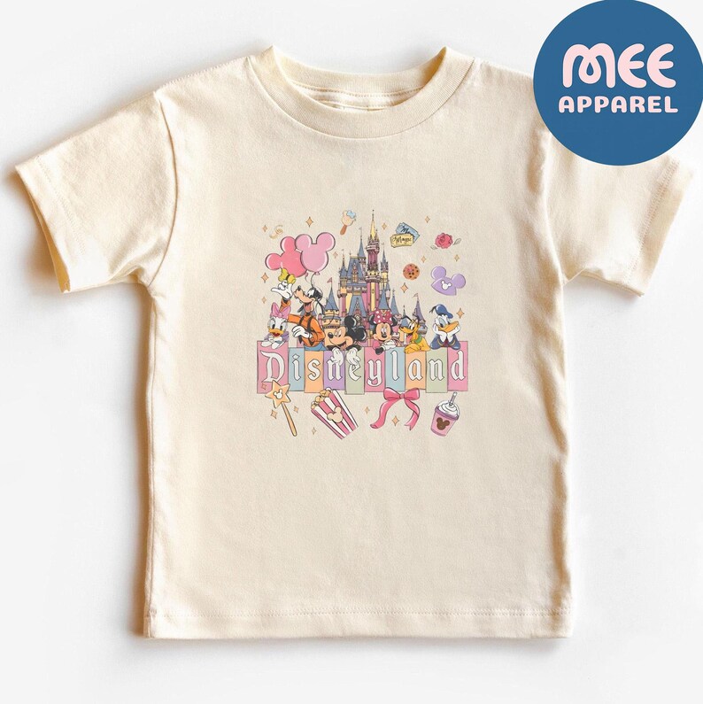 Comfort Colors Retro Disneyland Castle Shirt, Vintage Disneyland California T-shirt, Mickey and Friends Tee, Disneyland Family Trip Tee image 9